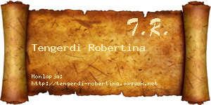 Tengerdi Robertina névjegykártya